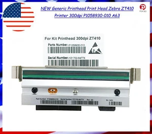 NEW Printhead Print Head FOR Zebra ZT410 Printer 300dpi P1058930-010 A63 - Picture 1 of 10