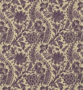 ZOFFANY CURTAIN FABRIC DESIGN "Cochin" 3.6 METRES FIGLINEN BLEND - Picture 1 of 6