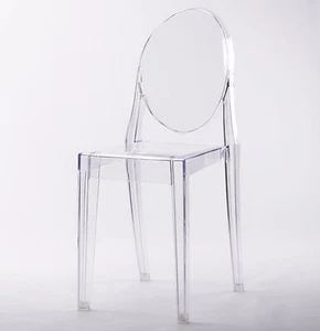 CLEAR GHOST TRANSPARENT MODERN KUNSTSTOFF ESSZIMMERSTUHL / SCHMINKTISCH SCHMINKTISCH - Bild 1 von 6