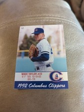 1992 Cracker Jack Columbus Clippers Police Wade Taylor #12