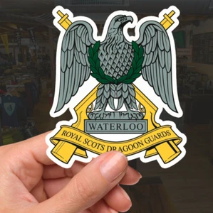 Royal Scots Dragoon Guards Waterproof Vinyl Stickers - FREE SHIPPING - Picture 1 of 8