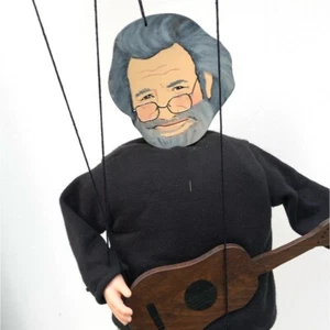 Antique Jerry Garcia (Grateful Dead) Handcrafted Plush Marionette Puppet w/ Tag - Picture 1 of 10