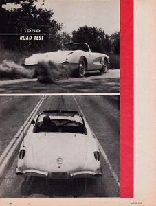 '59 Chevy Corvette, 283/245/4-speed, Detailed ROAD TEST From MOTOR LIFE Magazine - Picture 1 of 1