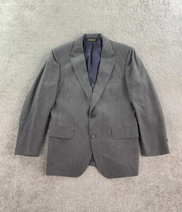 Vintage Brooks Brothers Suit Jacket 42 R Gray Wool Birdseye Check Brooksgate USA - Picture 1 of 13