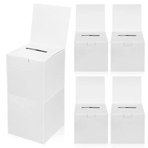 6 Pcs Ballot Box Raffle Ticket Container Boxes For Wrapping Gift - Picture 1 of 11