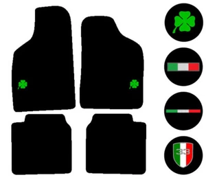 Fits Alfa Romeo 33 1990-1995 Tailored Car Mats Quadrifoglio Italian Badge Logo - Picture 1 of 9