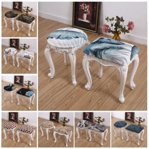 Rectangle Round Bar Stool Covers Elastic Chair Seat Covers Stool Cushion Covers - Picture 1 of 37