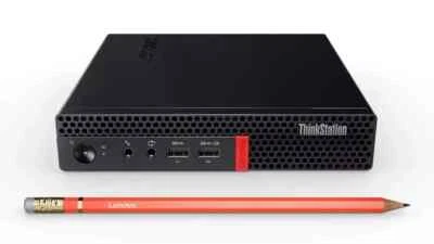 Lenovo ThinkStation P320 Tiny i7-7700T 16GB 512GB NVMe Quadro P600 Win 10 Pro - Image 1 of 4