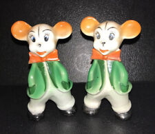 2 Vntg Ceramic MICE 3.5"tall w/ Markings:"Foreign"  &  10697 *Bought in England