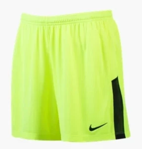 Nike Youth League Knit Ii Unisex Soccer Athletic Training Shorts Yellow Size XL - Picture 1 of 3