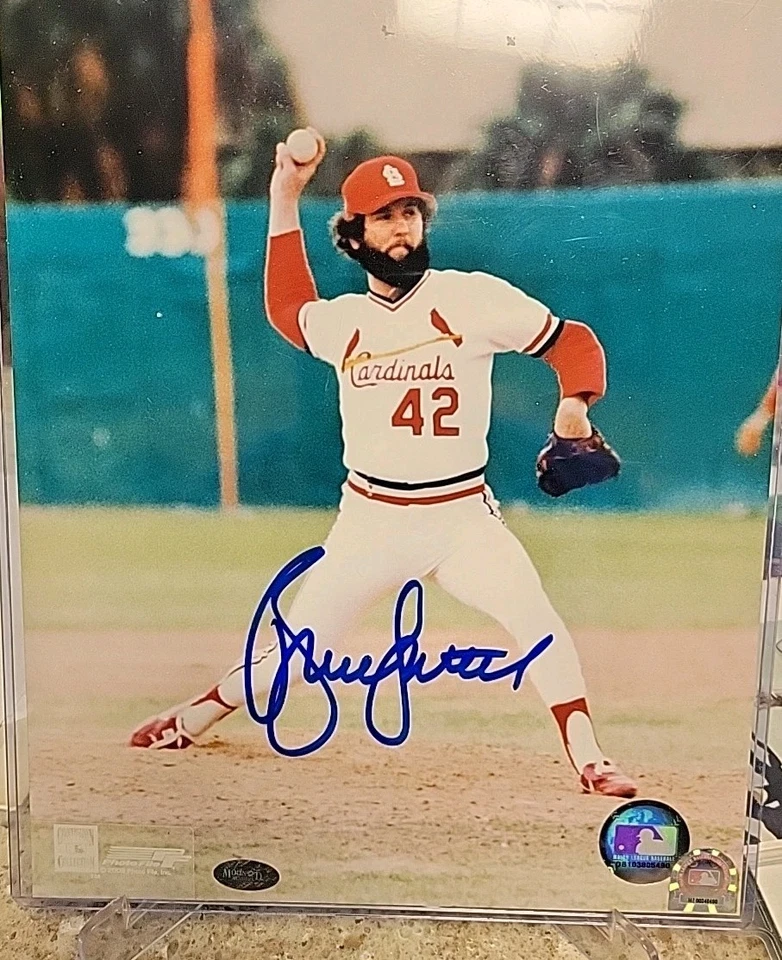 St. Louis Cardinals Bruce Sutter SIGNED 8x10 autographed PHOTO w/HOF MLB COA  - Image 1 of 2