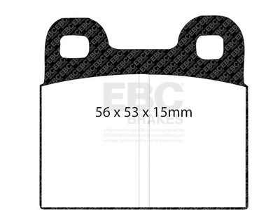 For 1964-1965 Porsche 356SC Brake Pad Set Rear EBC 84473ZSBB - Image 1 of 4