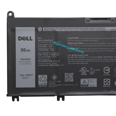 NEW Genuine 4WN0Y Battery For Dell Inspiron 13 7353 7577 7778 4WNOY JYFV9 56WH - Image 1 of 3