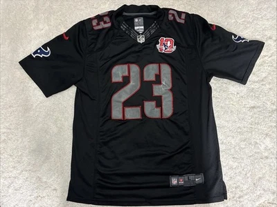 Camiseta Nike NFL Houston Texans 2002-2012 Arian Foster negra para hombre L envío rápido Foto 1 de 4