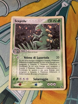 Pokemon Card Sceptile 11/109 EX Ruby & Sapphire Holo Rare Italian Heavy Play Hp - Image 1 of 3