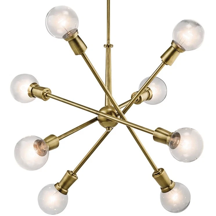 Kichler 43118NBR Armstrong Chandelier in Natural Brass