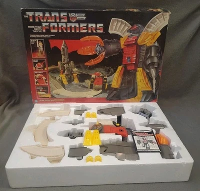 Vintage Transformers G1 Omega Supreme Base WORKS Complete w/ Box Insert & Manual - Image 1 of 4