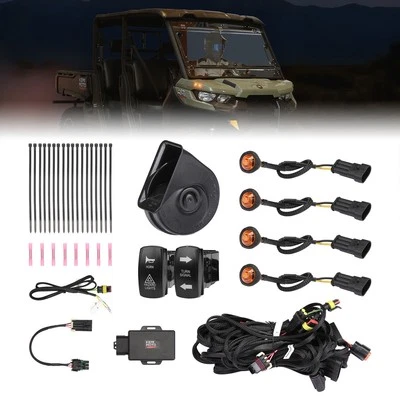 Kit de luces de señal de giro Street Legal para Can-Am Defender HD5 2017-25 7 8 9 10/MAX Foto 1 de 4