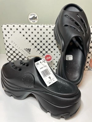 adidas - Size 9 - Women's aSMC Clogs by Stella McCartney Black GW2050 - New - Image 1 of 4