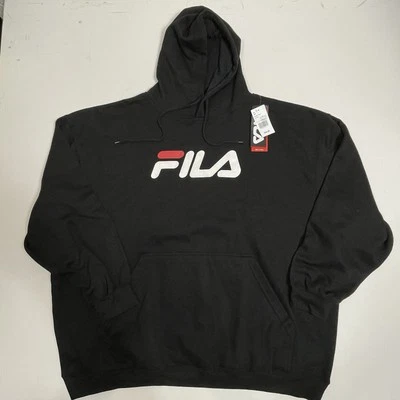 FILA Hoodie Mens 4XL Black Pullover Fleece NWT - Image 1 of 4