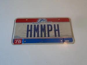 1960 Ohio Nummernschild HMMPH Geburtsort der Luftfahrt Flugzeug Flughafen Metall - Bild 1 von 4