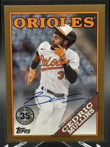 2023 Topps CEDRIC MULLINS 1988 Topps Baseball Auto Gold /50 - Picture 1 of 2