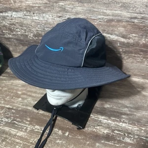 Amazon One Size Employee Bucket Sun Hat Blue Vented - Picture 1 of 7