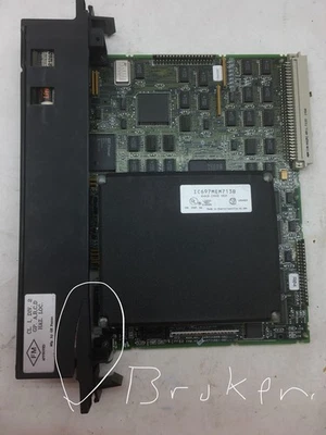 GE FANUC / HONEYWELL CPU IC697CPU771S CON IC697MEM713B PLÁSTICO ROTO ¡LEER! Foto 1 de 4