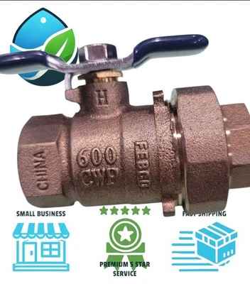 Válvula de esfera de união 3/4" FPT refluxo sem chumbo não roscado PVB 3/4 em fevereiro - Imagem 1 de 4