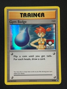Insignia de Gimnasio XY204 HOLO Tarjeta Pokémon XY Estrella Negra Promo Holo Raro Brumoso - Imagen 1 de 4
