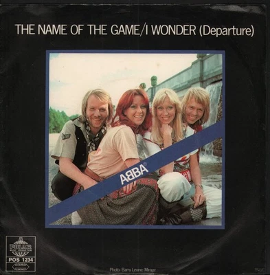 Abba Name of the Game 7" vinyl Sweden Polar 1977 solid label design. repaired - Image 1 of 4