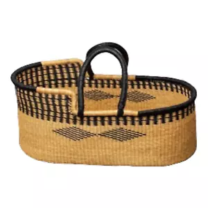 Baby Bed with Mattress,Baby Moses Basket,Baby Bassinet,African Woven Basket Bed - Picture 1 of 3