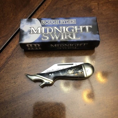 Rough Rider Midnight Swirl Handles Series Leg Folding Pocket Knife RR960 - Image 1 of 4