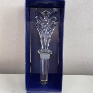 New Boxed Gleneagles Crystal Classic Bottle Stopper Sydney - Plume Shape Austria - Picture 1 of 9