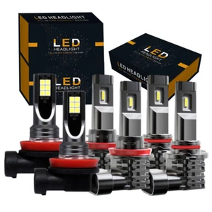 Combo LED Headlight Kit High Low+Fog Light Bulbs For Honda Accord 2013 2014 2015 - Picture 1 of 12