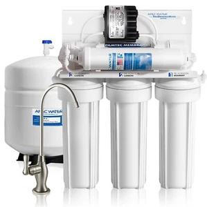 APEC 5 Stage 90 GPD Reverse Osmosis Water Filter System For Low Pressure RO-PERM - Picture 1 of 12