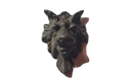 Bronze Wolf Head Furniture Knobs Cover