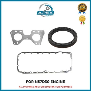 BMW 3.0 DIESEL ENGINE N57D30 SUMP GASKET, EXHAUST MANIFOLD GASKET & FRONT SEAL - Picture 1 of 4