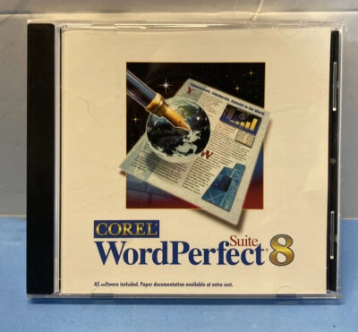 CD de instalación Corel WordPerfect Suite 8.0 solamente Foto 1 de 4