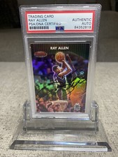 2001 Bowman's Best Ray Allen Refractor Auto w/ Kobe Bryant PSA/DNA Certified #85