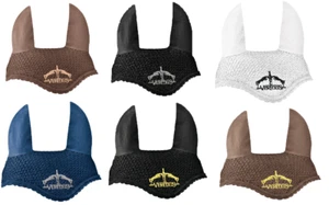 Veredus Crochet Fly Veil/Hood/Fringe Ear Bonnet Black/White/Navy/Brown/GrandSlam - Picture 1 of 10