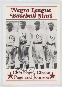 1986 Fritsch Negro League Baseball Stars Oscar Charleston Josh Gibson #4 HOF