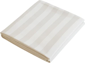 Flat Sheet Only Cal King Size, 400 TC 100% Egyptian Cotton Flat Sheet Striped Sa - Picture 1 of 12