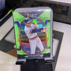 2023 Panini Select Alan Trammell NEON GREEN /75