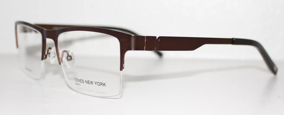 JONES NEW YORK J351 MARRÓN Nuevo Marco Óptico Medio Sin Borde Para Hombres Foto 1 de 1