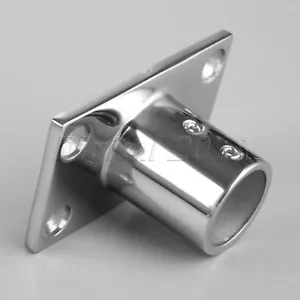 Boat Hand Rail Fitting 90 Degree 1" Rectangular Base-Marine Stainless Steel - Foto 1 di 7