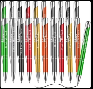 98 Inspirational Ballpoint Pens Bible Verse Motivational Quote Metal Christian - Picture 1 of 8