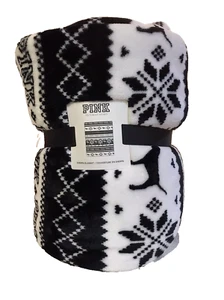 Victoria's Secret Soft Cozy Comfy Warm Sherpa Throw Blanket *New* - Picture 1 of 7