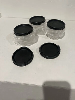 Tupperware 1605-30 Modular Mate 200ml 7oz recipiente tampa preta 3x tampas extras - Imagem 1 de 4