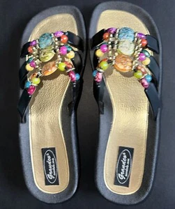 Sandalias para mujer Grandco místicas de suela moldeada con cuentas deslizantes talla 10 nuevas - Imagen 1 de 8
